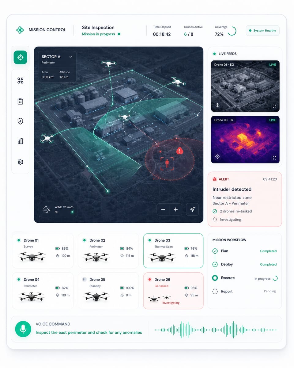 Omokai mission control interface concept