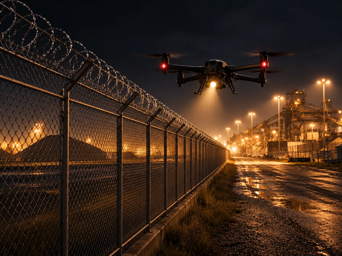Alarm verified by drone before an operator approves the response